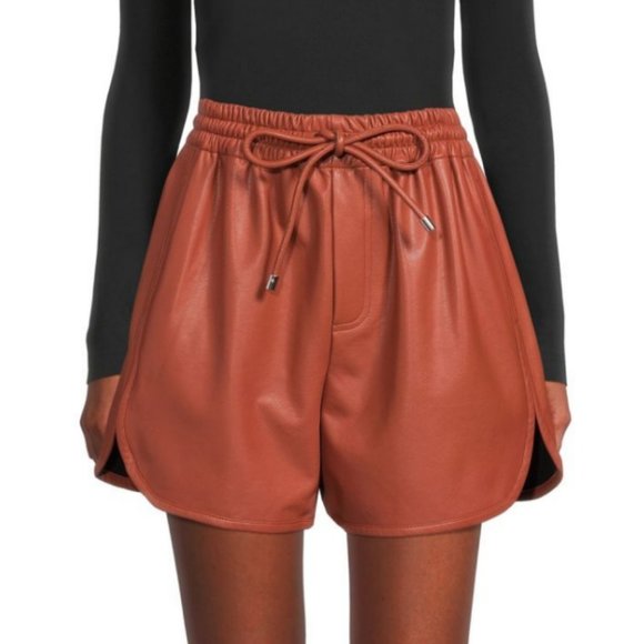 ALC Vegan Leather Shorts - Picture 2 of 4